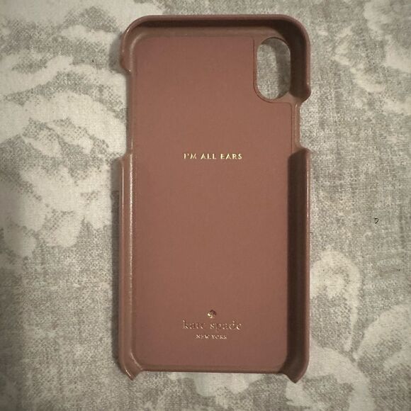 Kate Spade Mauve Golden Butterfly iPhone XR Case - Picture 2 of 2